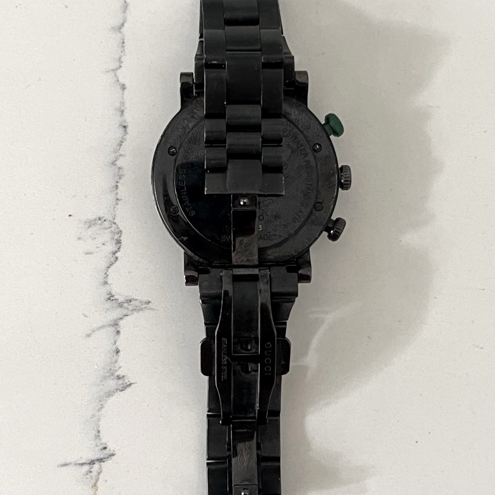 GUCCI G-Chrono Black Men’s Stainless Steel Watch - Picture 3 of 5